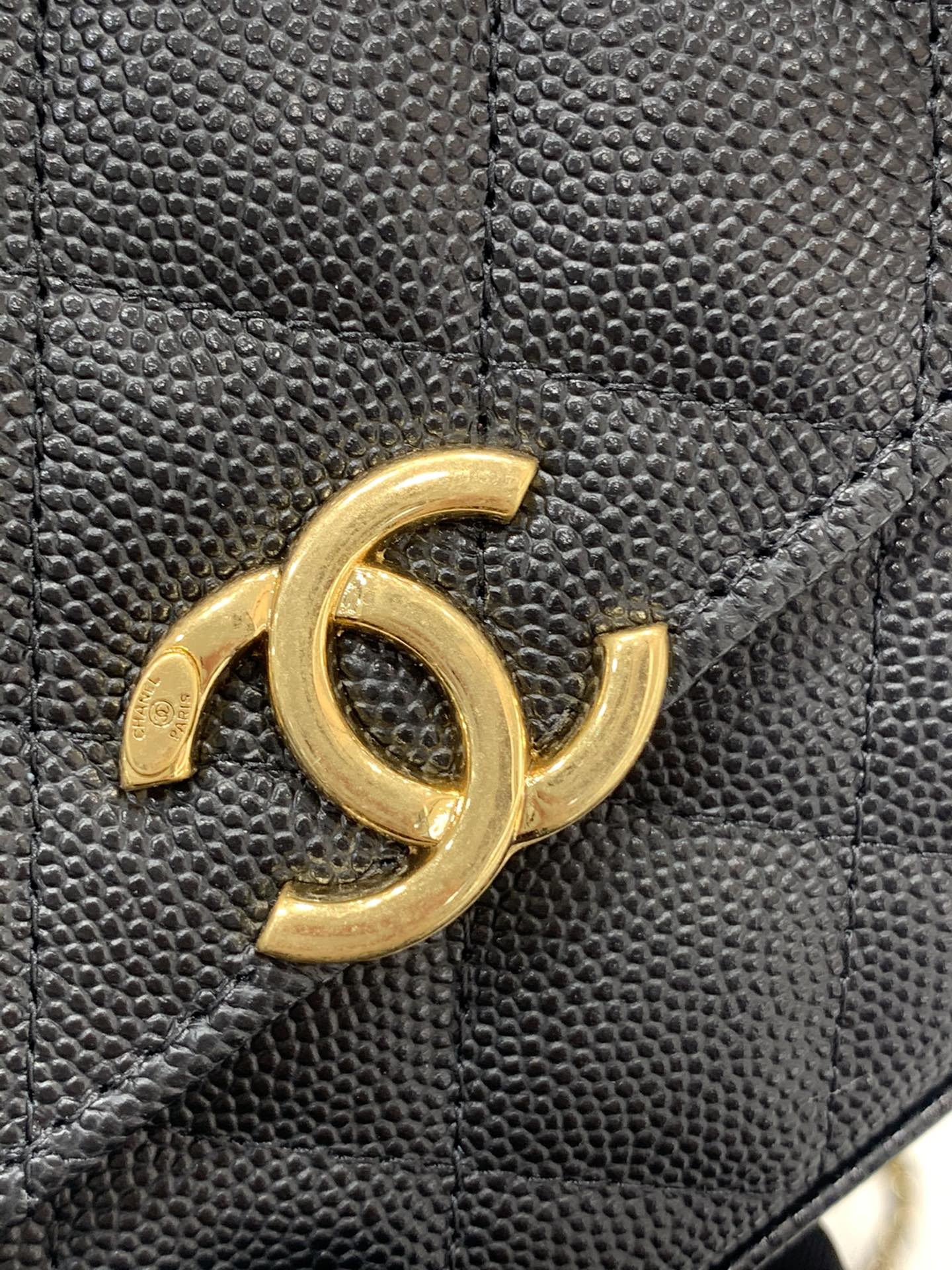 CHanel 22k秋冬新品 双链条手拎包系列trendy cc mini 新添双链条手柄桃鱼子酱牛皮