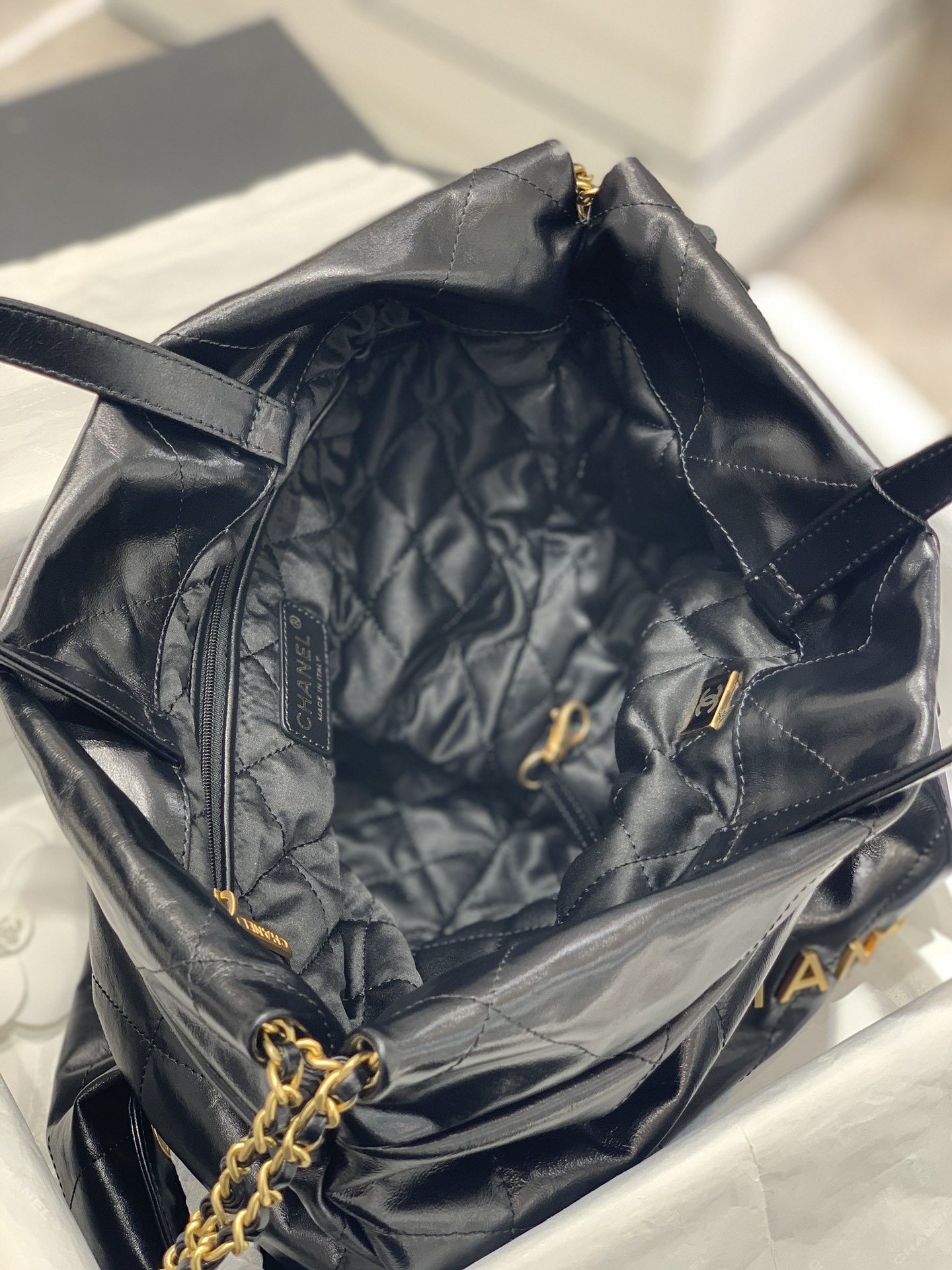 CHANEL 22S 22bag双肩包 垃圾袋背包 牛皮 超大容量 51cm