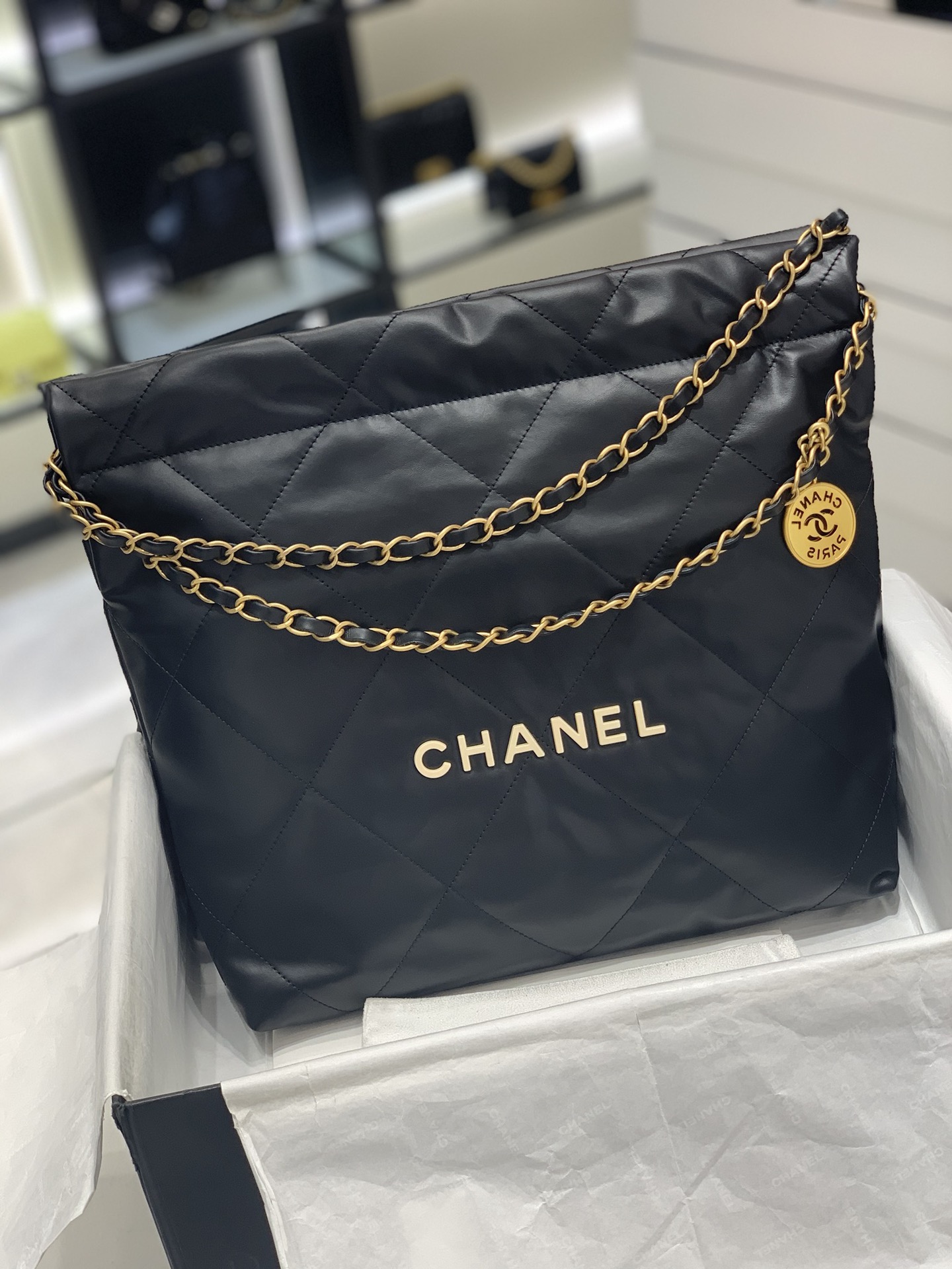 CHANEL 22S 22手袋 容量超大超实用“垃圾袋” 小号35x37x7cm 中号39×42×8cm