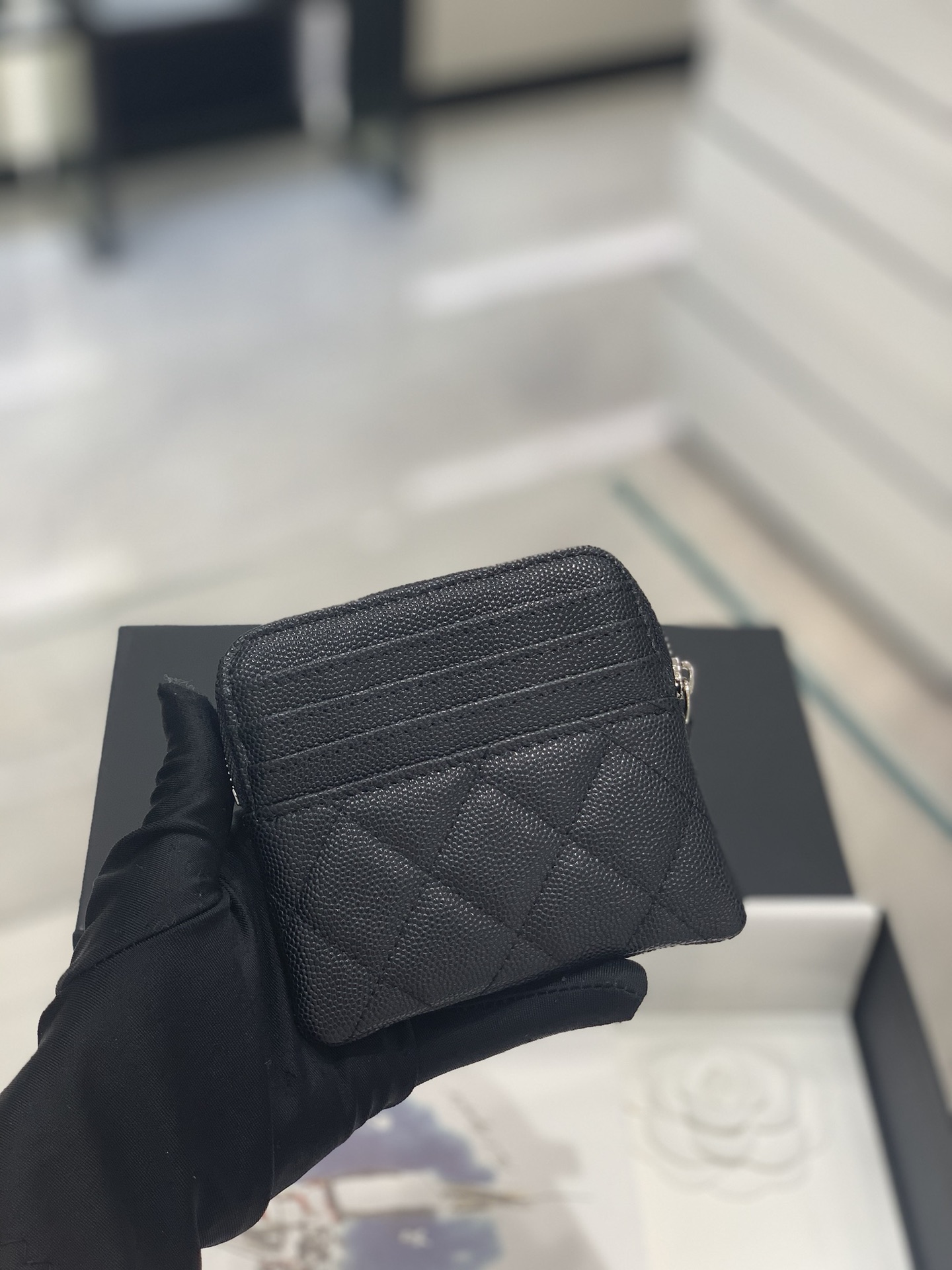 Chanel 新款零钱包吐司零钱包/方胖零钱包 包型方方胖胖 很别致 11cm