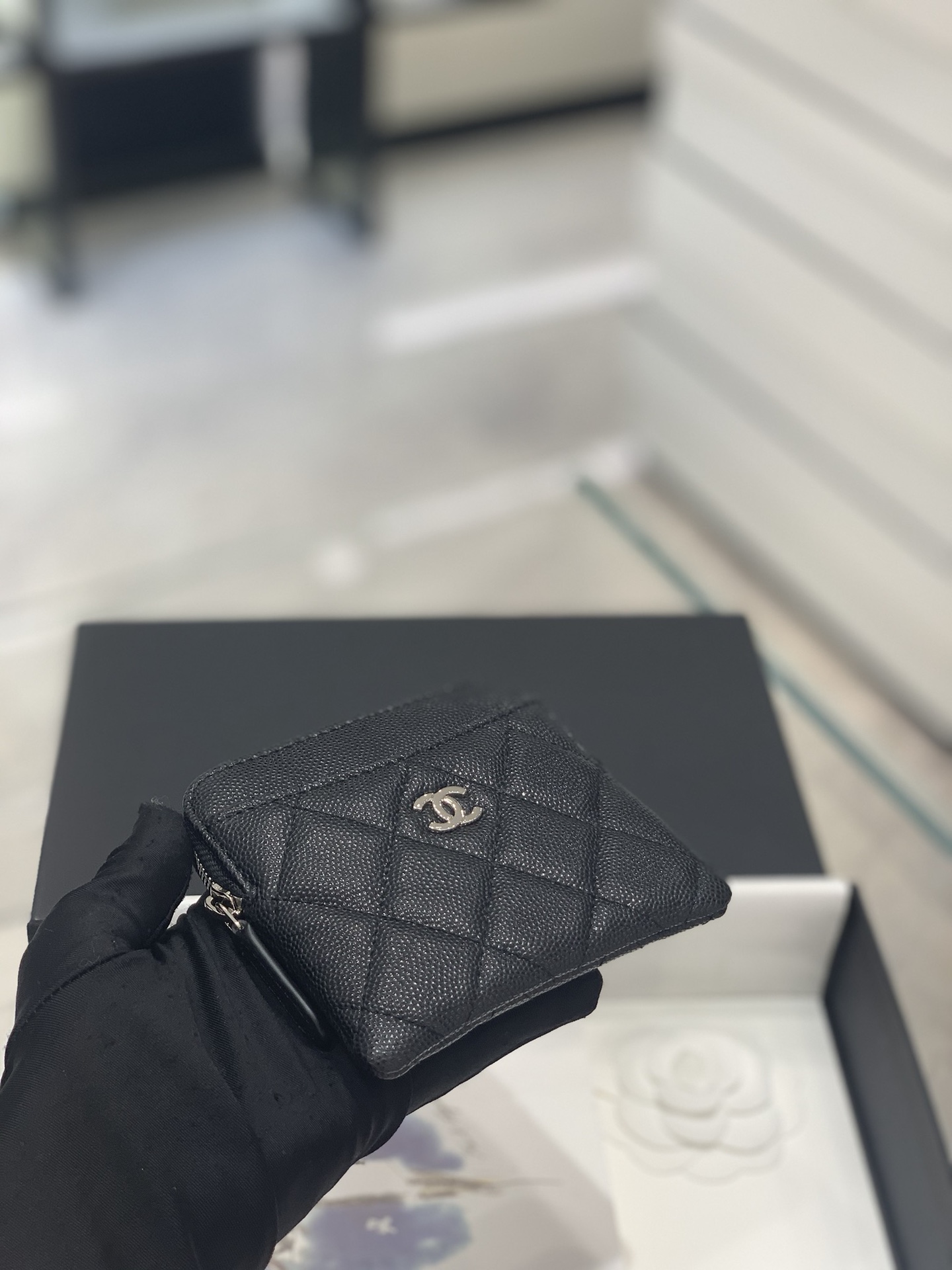 Chanel 新款零钱包吐司零钱包/方胖零钱包 包型方方胖胖 很别致 11cm