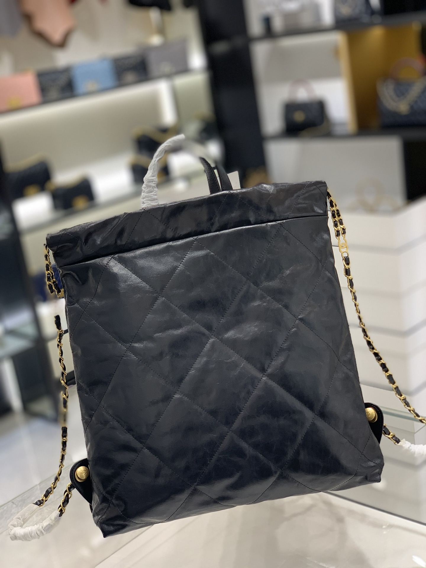 CHANEL 22S 22bag双肩包 垃圾袋背包 牛皮 超大容量 51cm