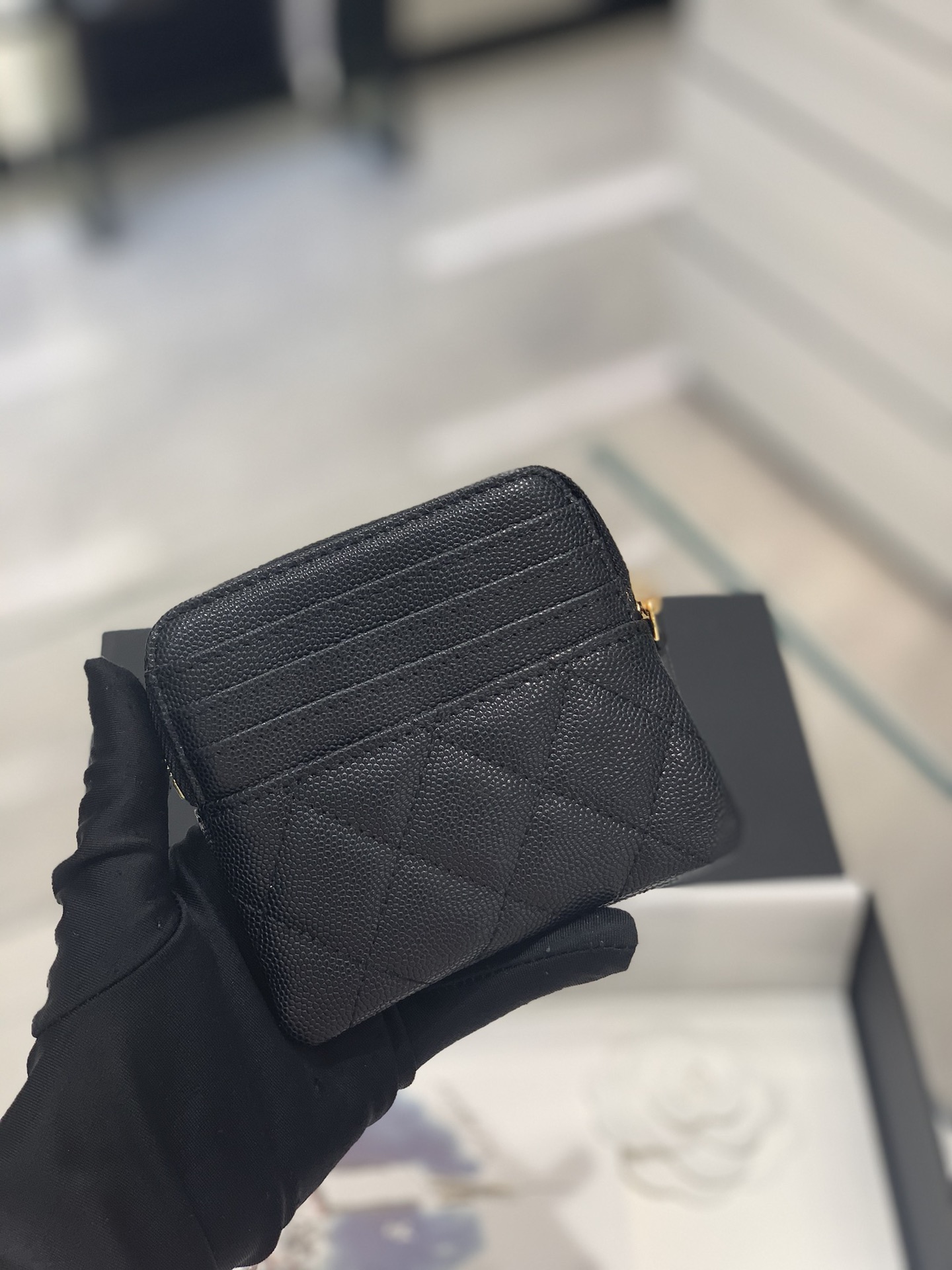 Chanel 新款零钱包吐司零钱包/方胖零钱包 包型方方胖胖 很别致 11cm