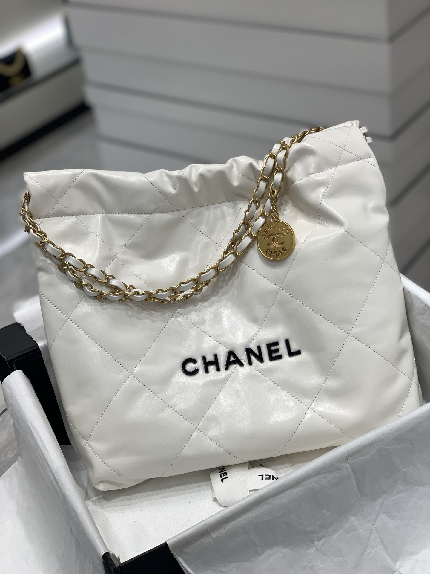 CHANEL 22S 22手袋 容量超大超实用“垃圾袋” 小号35x37x7cm 中号39×42×8cm